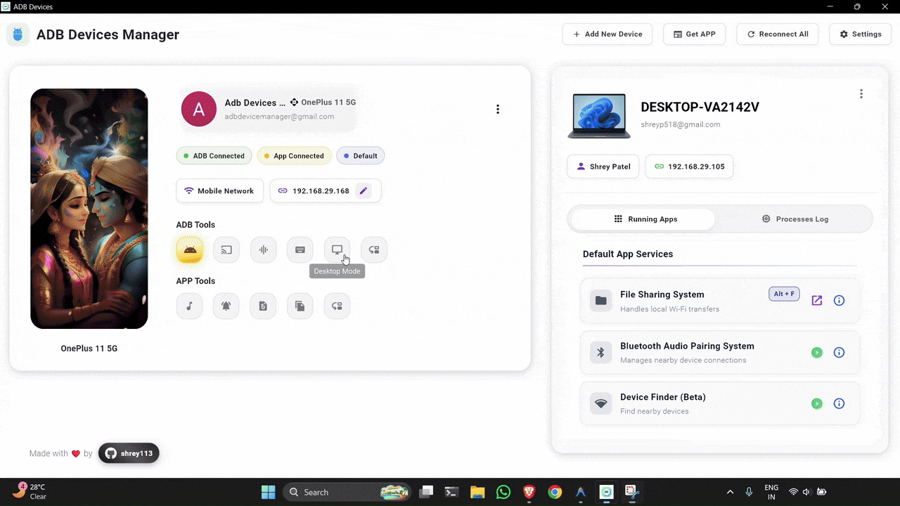 Desktop Mode Multi-App